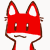 Emoticon Red Fox lästige Insekten